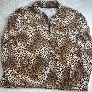 Kim Rogers Cheetah Print Jacket, Medium